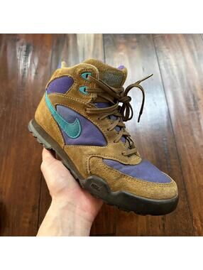 Vtg 90s Nike Caldera Plus Hiking Boots Womens Sz 7.5 Camp Trail Walking Travel
